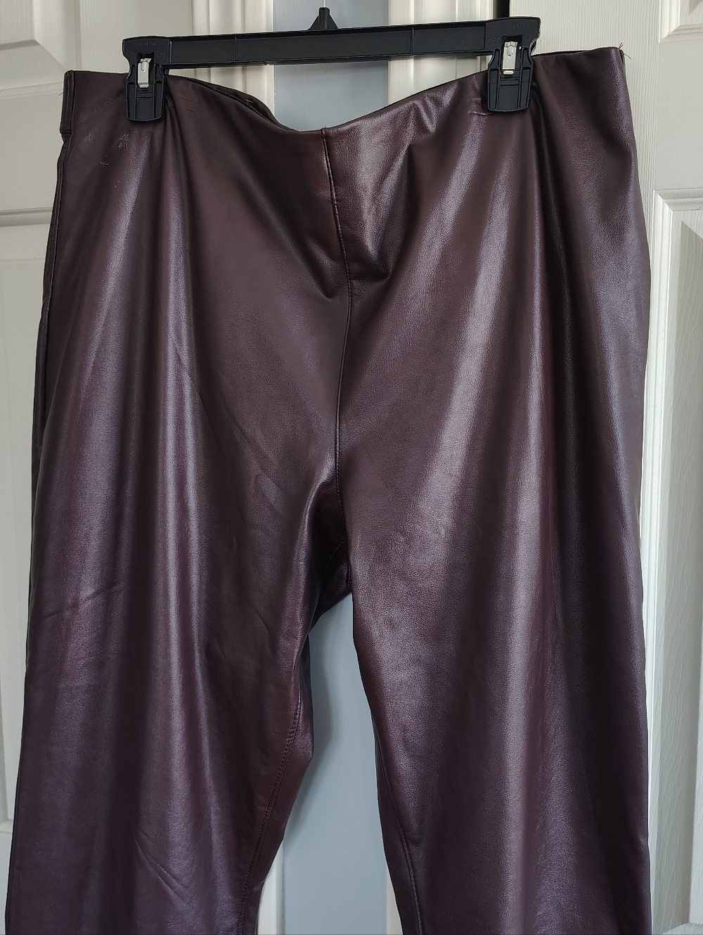 Vince Camuto Faux Leather Pants Brown XL - Picture 4 of 10